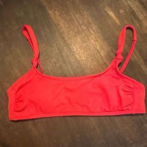 Red swim top only